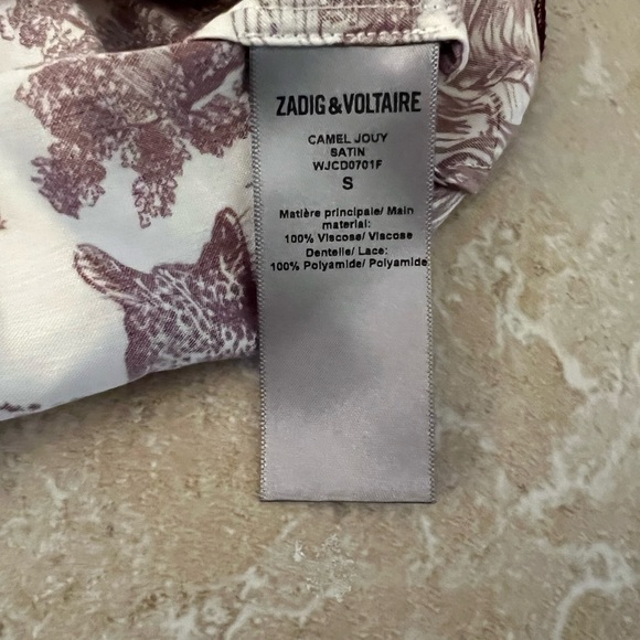 NWT new ZADIG & VOLTAIRE THIN STRAPS TOP blouse - Picture 6 of 10